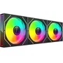 Mars Gaming Kit 3 ventiladores auxiliar MF-3D PRO Negro 120mm ARGB Control Remoto 1600 RPM